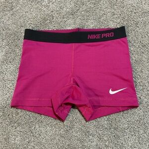Nike Pro Pink Athletic Shorts